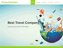 Tablet Screenshot of parasholidays.net
